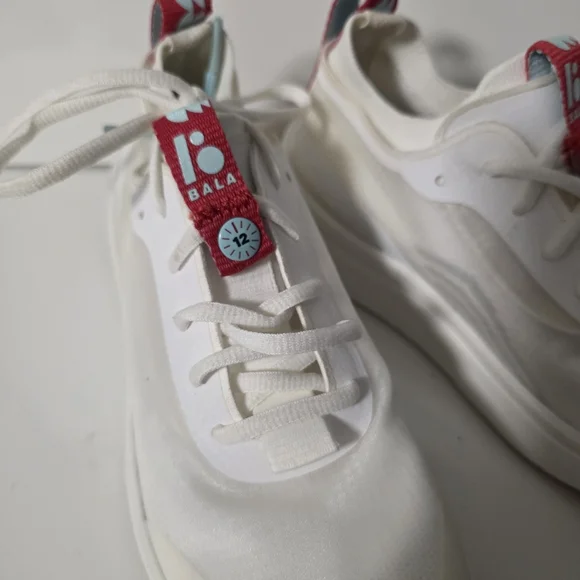 Bala Twelves Nurse Shoes Womens 5.5 White And Pink And Teal - Picture 2 of 8